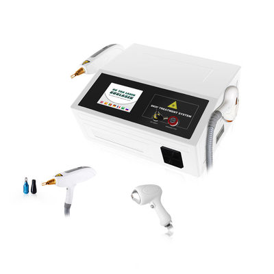Q Switched ND Yag Laserowe usuwanie pigmentacji Laser diodowy 808NM 2 w 1 Maszyna
